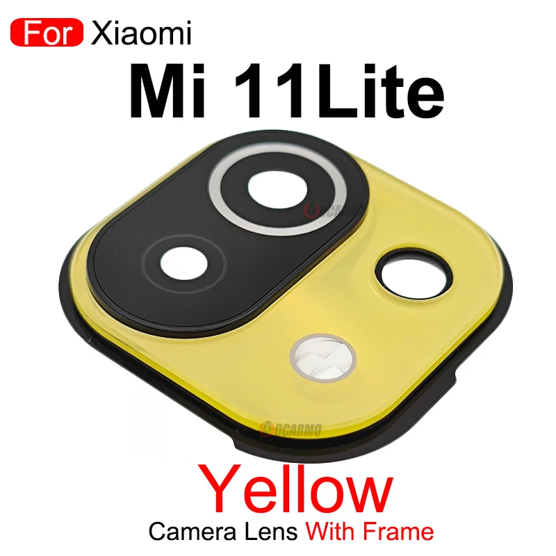 moment phone cases For Xiaomi Mi 11 Lite Back Camera Lens With Frame Repair Replacement Parts android camera lens Lenses