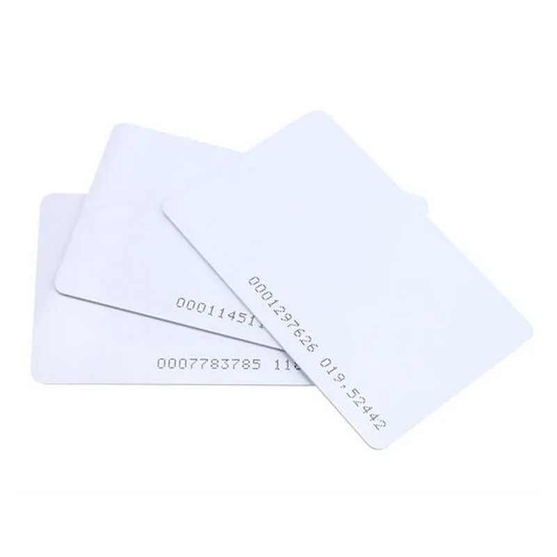 200 шт толстые EM ID карты RFID карты 4100/4102 реакции 125 кГц RFID карты ID карты подходят для контроля доступа посещаемость времени