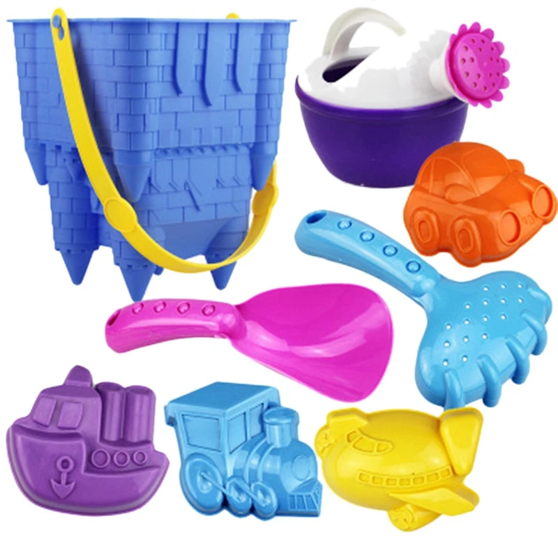 As shown Пляжные игрушки, детский пляж, водные игры, песочные игрушки, душ набор, игровой песок игрушки на открытом воздухе - Цвет: As shown