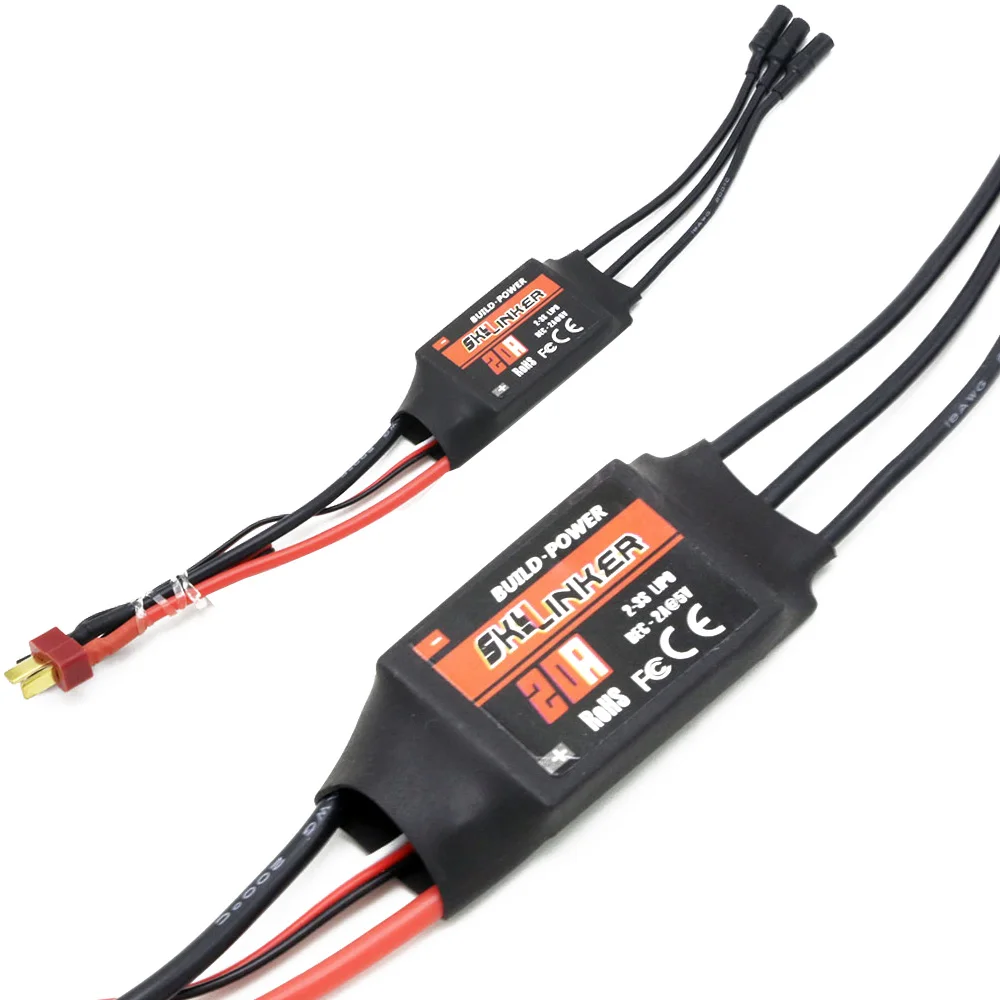 Сборка мощности Skylinker BLHeli 20A/30A/40A 2-3S ESC/регулятор скорости с 2A 5V UBEC для RC фиксированного крыла