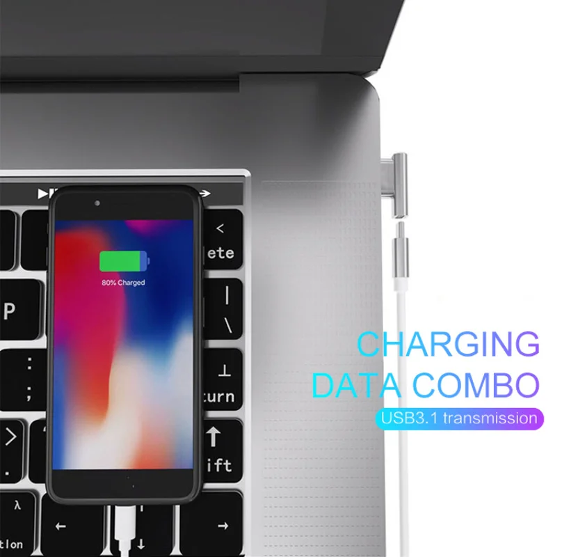 Поддержка высокоскоростной Магнитный адаптер для MacBook Pro 20 Pin usb type C разъем для зарядки Pixelbook/matebook