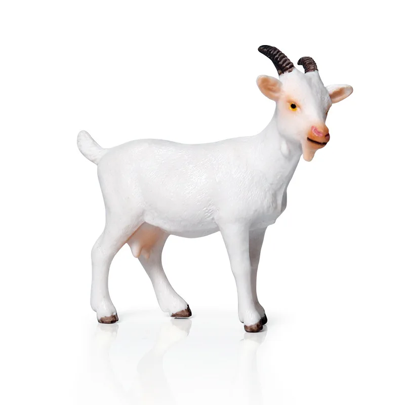 Приграничные детские образовательные моделирования диких животных модель игрушки набор овец белый козел статические твердые декоративные украшения