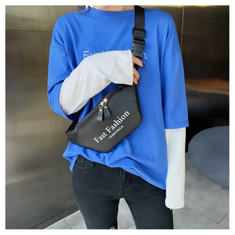 

Wallet WOMEN'S Bag 2019 New Style Fashion Fashion Screen Printing Cool Mobile Phone Bag Chest Pack Crossbody Bag