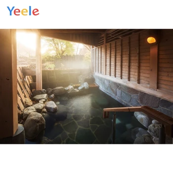 

Yeele Landscape Portrait Wood Courtyard Spa Stone Photography Backdrops Personalized Photographic Backgrounds For Photo Studio