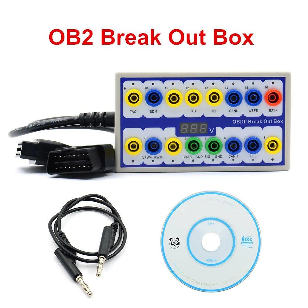 Автомобильный блок OBD Break Out OBDII Protocol Detector Interface Signal Adapter| |