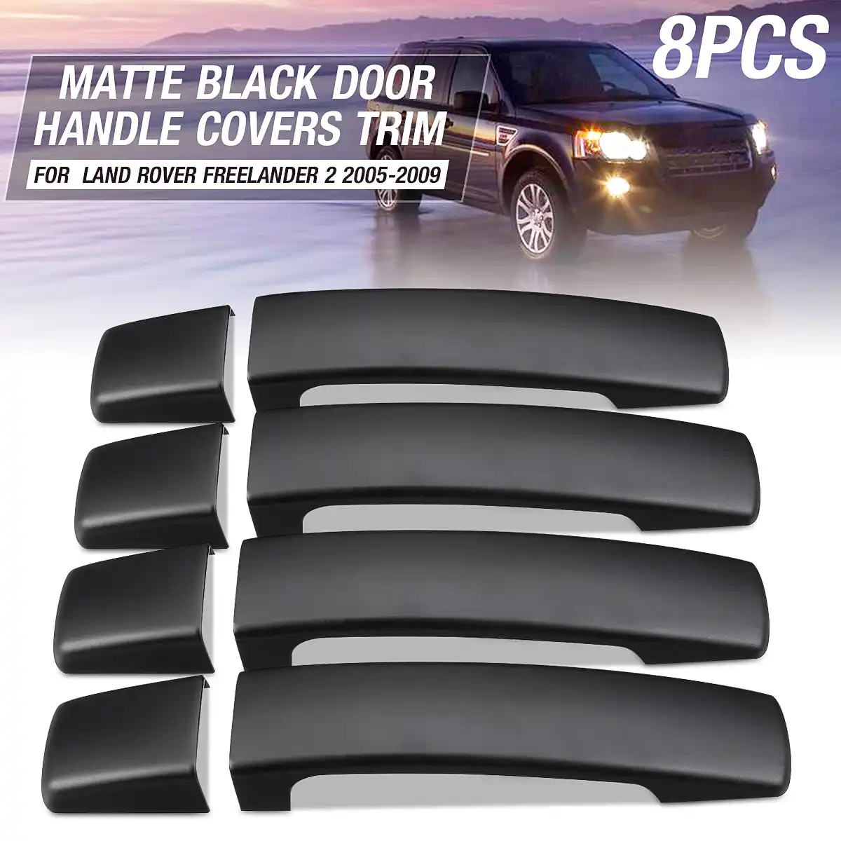 para Range Rover Sport 2008-2013 moldura de Puerta cromada para Freelander 2 2010-2015 para Discovery 4 2010-2016