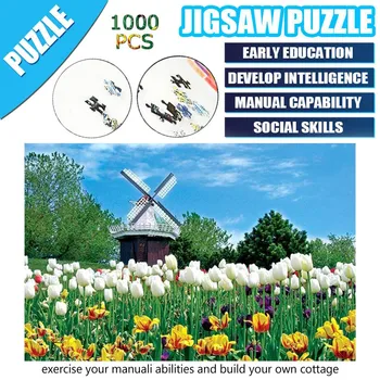 

1000 Pieces Jigsaws Picture Puzzles Paper Assembling Games Educational Toys jigsaw picture puzzles for adults Kids toy игрушки