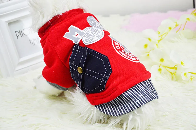 

Autumn and Winter New Dog Clothes, Alphabetic Pockets, Sanitary Clothes, Pet Supplies, Thickening and Warming
