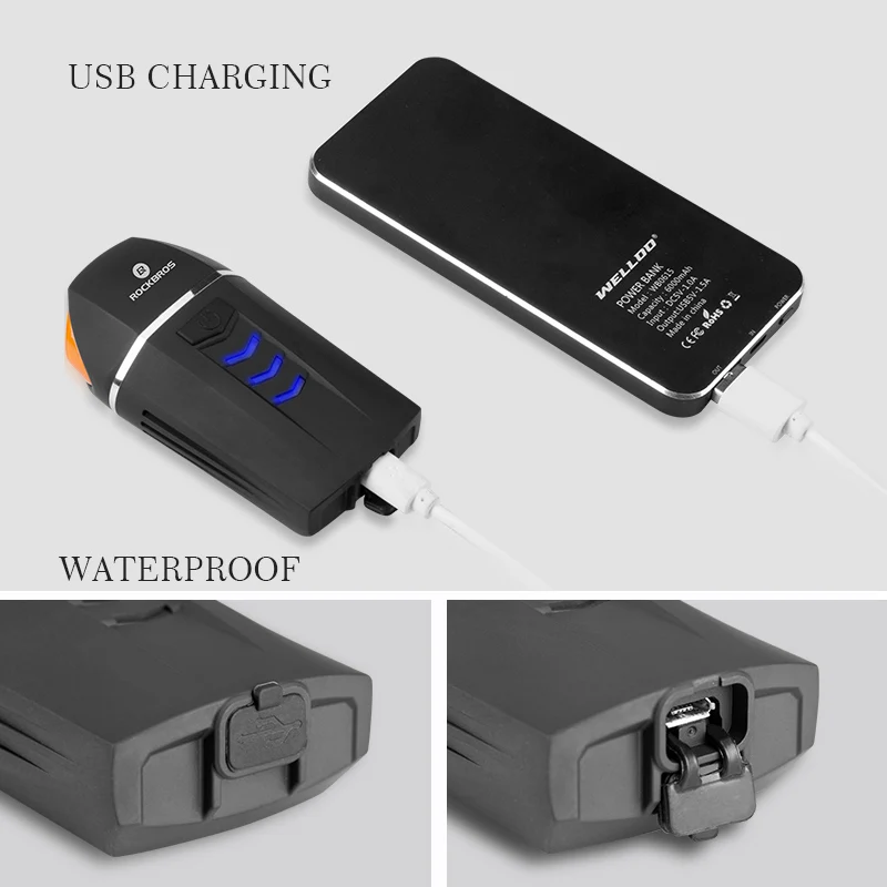 350 люмен велосипедный фонарь USB Перезаряжаемый светодиодный велосипедный передний свет беспроводной поворотники велосипедная лампа 120дБ велосипедный фонарик