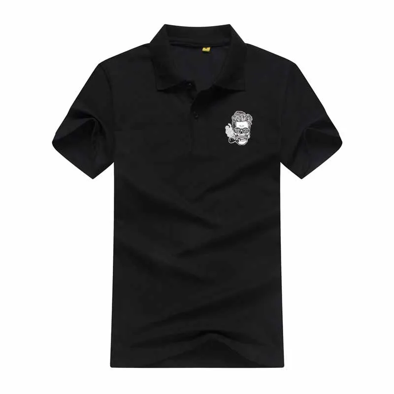 Best selling France brand The Thinker Map 2019 Summer Man Polo Shirts Cotton Short Sleeve Polos Trendy shirt for men Big