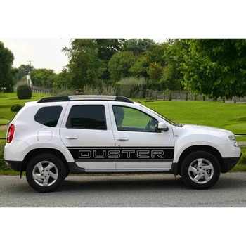 

car stickers 2 Pcs side door stripe graphic Vinyl car accessories decals custom for dacia renault duster 2017-2019