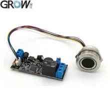 Placa de controle de acesso k202 + r503 dc12v, baixo consumo de energia, indicador leve, capacitivo, impressão digital