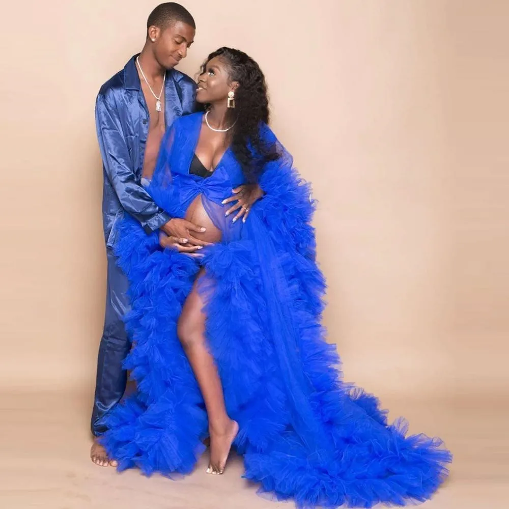 Royal Blue Maternity Evening Dresses 