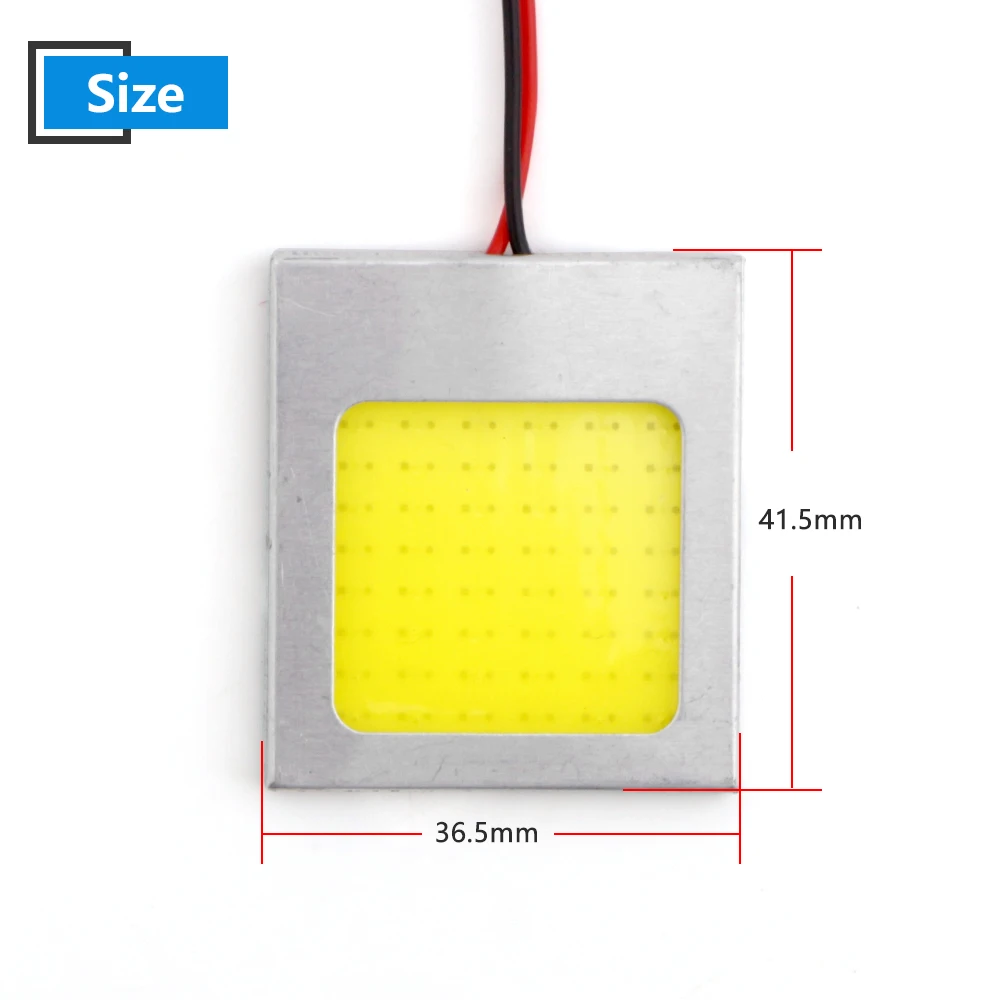 100X12 V COB 48 алюминевые индекаторы авто Интерьер панель для чтения чтениt дорожной карты ламповая панель купола BA9S T10 3 адаптеров белый