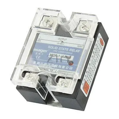 

MGR-1 A4860 240-480V 60A AC to AC Solid State Module Relay w Clear Cover