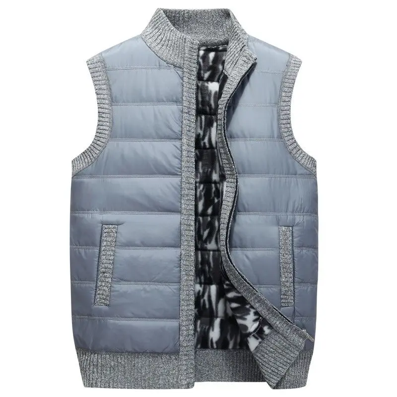 

Mens Jacket Sleeveless Vest Winter Male Fleece Warm Vest Coats Men Stand Collar Army Thicken Waistcoats Clothing