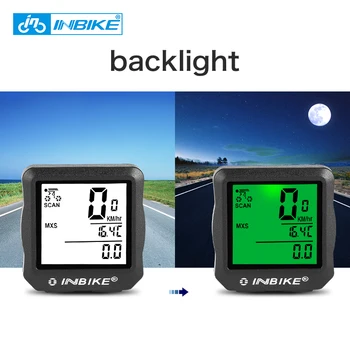 

INBIKE Wired Bicycle Odometer Waterproof Backlight LCD Digital Cycling Bike Computer Speedometer Suit for Most Bikes