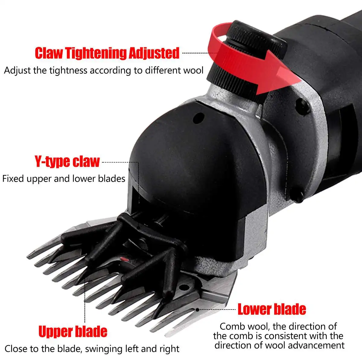 6 speed Electric Sheep Pet Hair Clipper Shearing Kit Shear Wool Cut Goat Pet Animal Shearing Supplies Farm Cut Machine 4