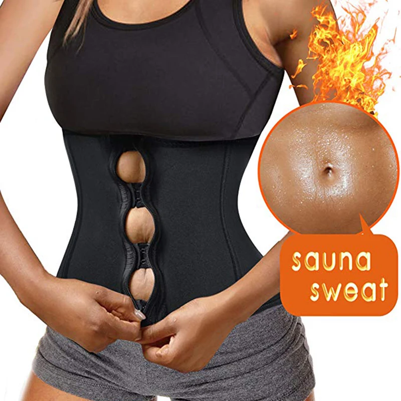 Vertvie Women Waist Training Body Shaper Slimming Vest Underbust Zipper Hook Corset Sweat Trimmer Belt Shapewear | Спорт и