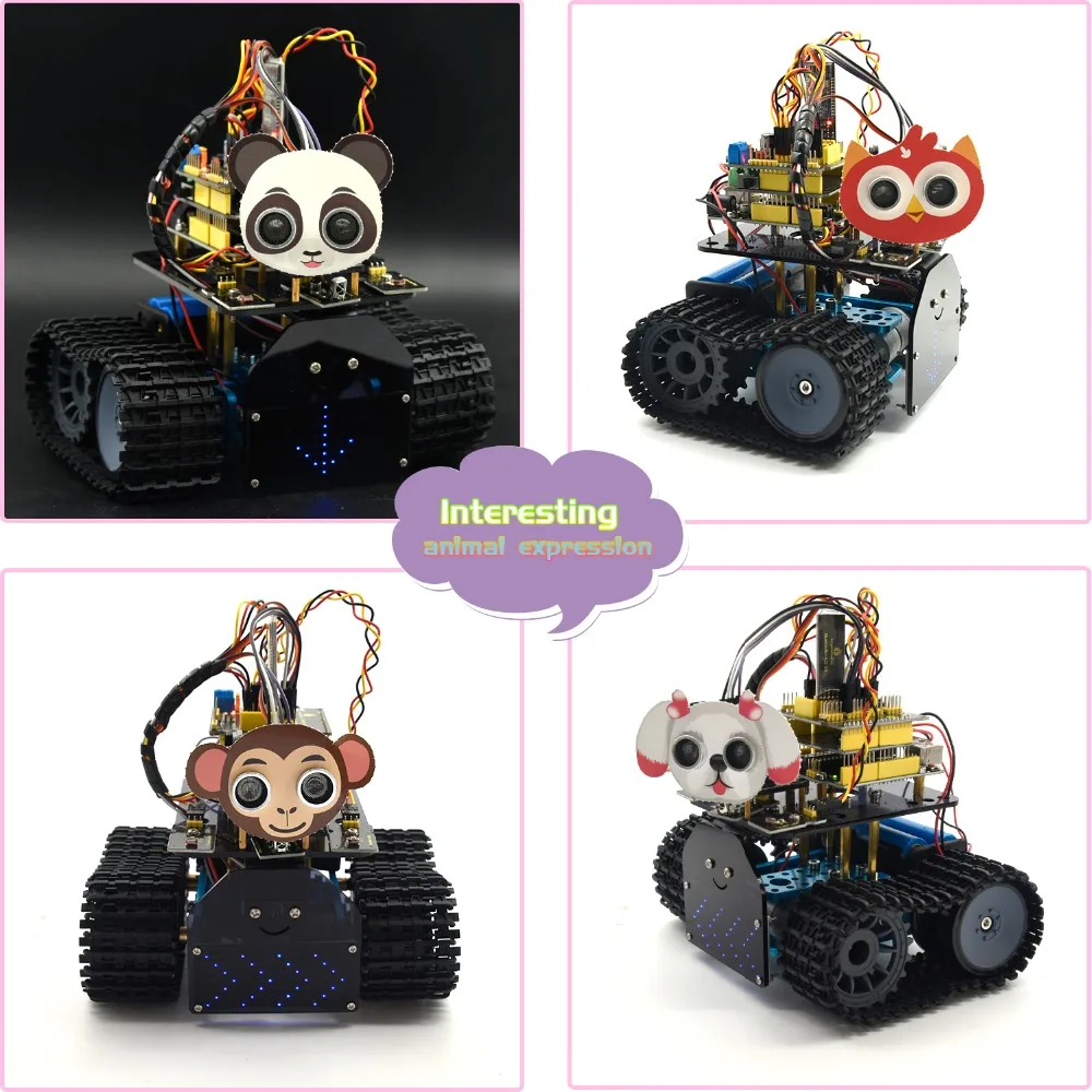 Tank Car Kit For Rduino DIY Mini Tank V2.0 Smart Robot Car Kit for Arduino Robot | LK TRONICS ...