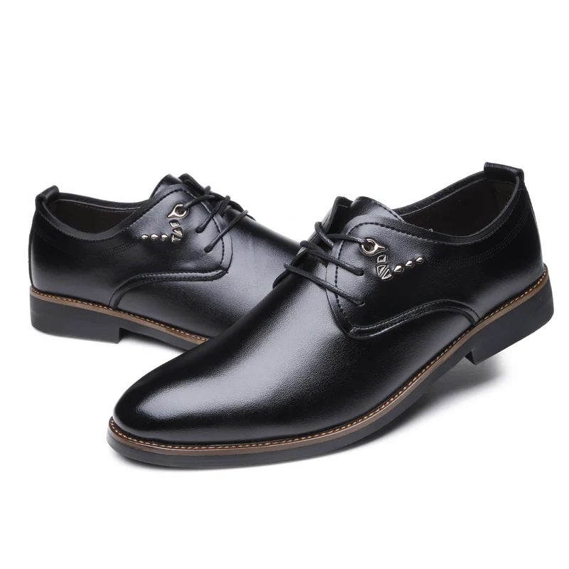 Mocassin homme/деловые мужские туфли-оксфорды из дышащей резины; Формальные модельные туфли; мужские офисные свадебные туфли на плоской подошве; обувь;% 8807