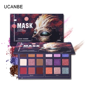 

UCANBE Mask Shimmer Matte Eyeshadow Makeup Palette 18 Colors Glitter Pigmented Eye Shadow Sombras Long Lasting Cosmetics