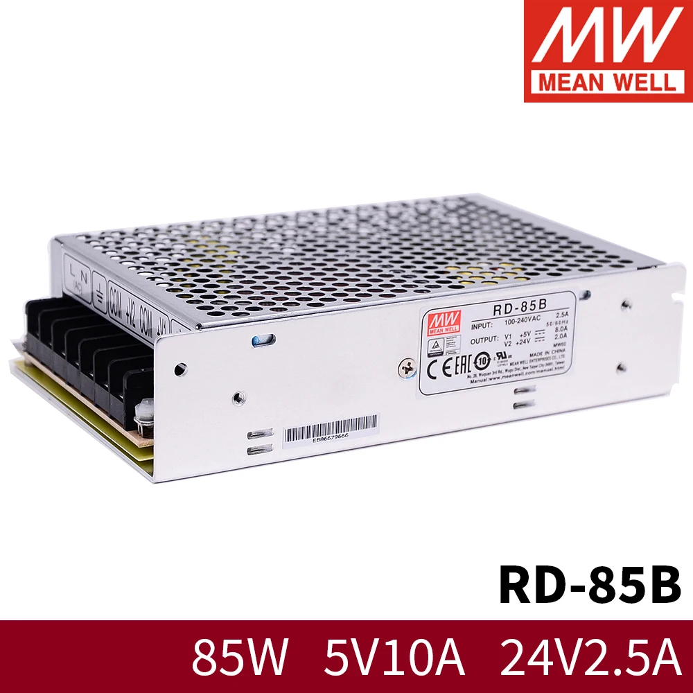 Mean Well RD 85B 85 Вт 110 В переменного тока 220 в 5 24 постоянного двойной выходной