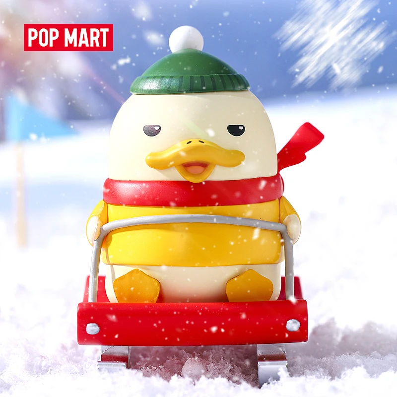 POP MART Duckoo зимняя фигурка утки глухая коробка Кукла бинарная подарок на день