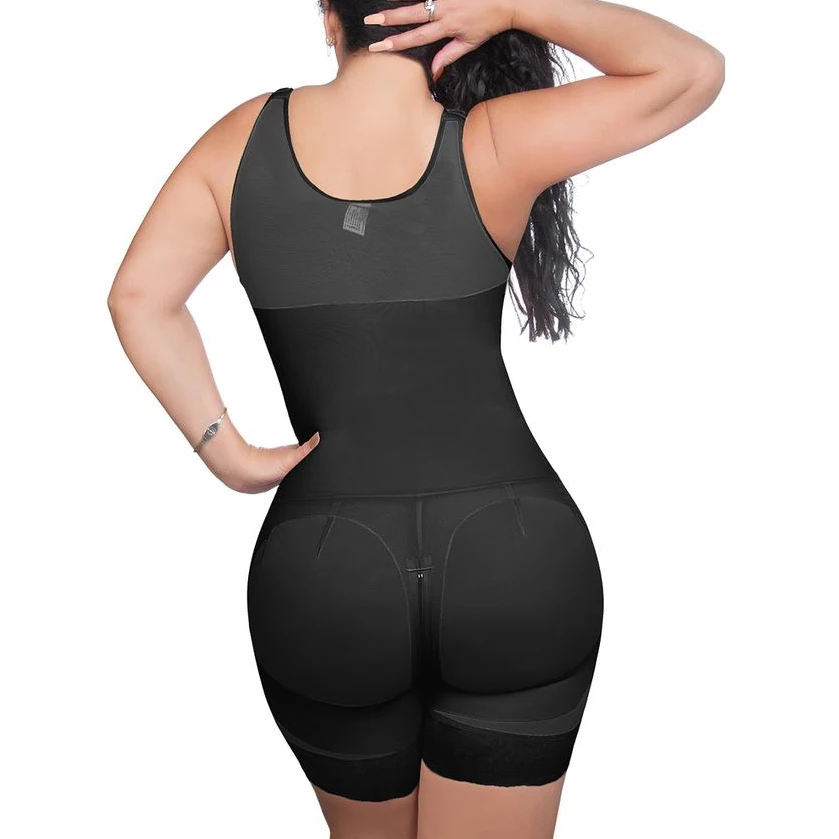 Women'S Corset Waist Trainer Post Liposuction Body Shaper  Front Closure Bodysuit With Hook-Eye Fajas Colombianas Mujer