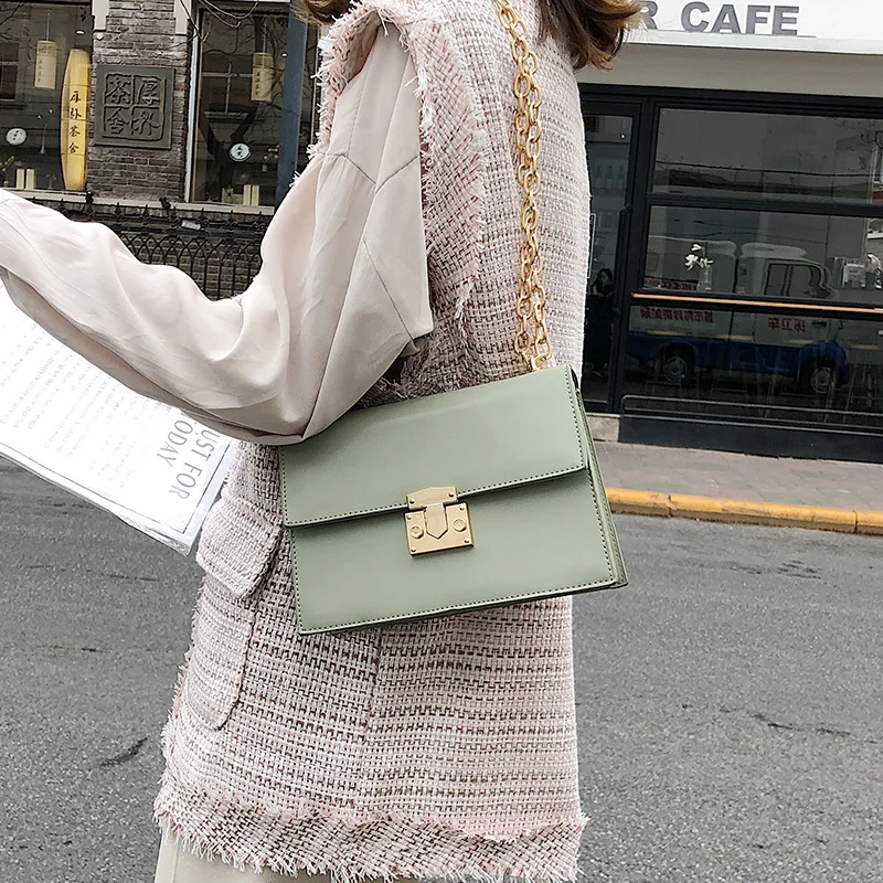 

New 2019 tide pig nose shoulder Messenger bag female ins chain bag