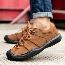 Мужская обувь; лоферы из натуральной кожи; обувь для вождения; Мужская модная Демисезонная обувь для отдыха; большие размеры 46