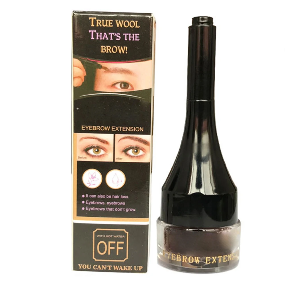 Waterproof Eyebrow Extension Cream 4D Gel Tint Pen Hair Fiber Enhancer Brush QS888 5