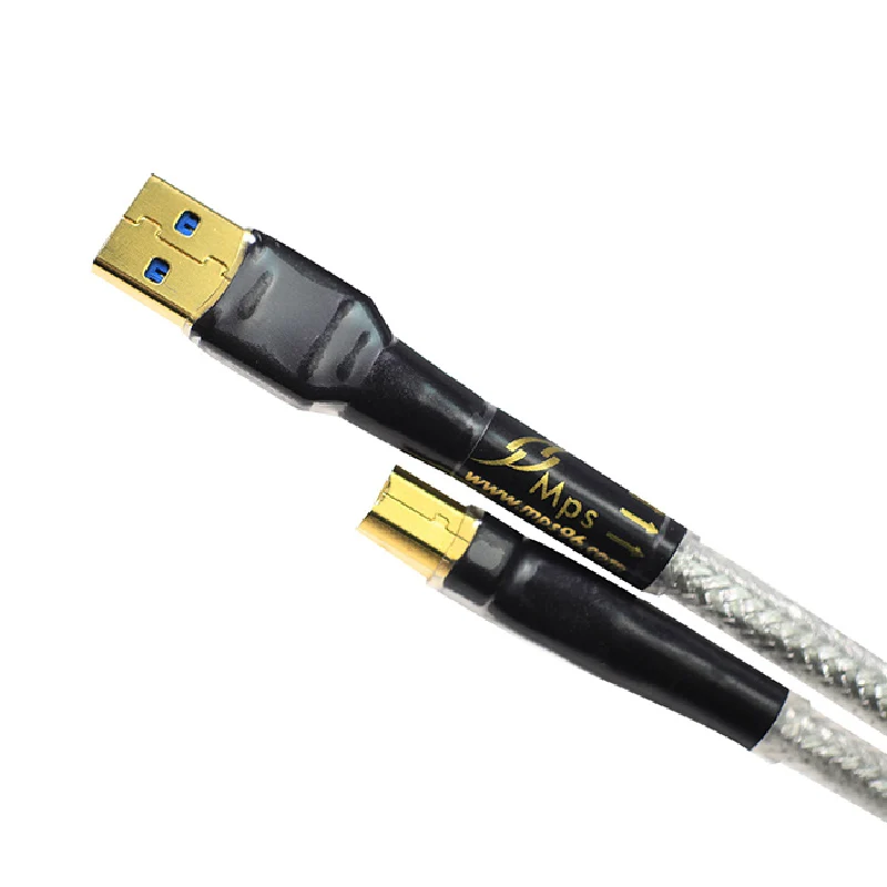 Hi Fi MPS HD 300 HiFi 99.9997% OCC + посеребренный 24k 10u позолоченный штекер USB2.0 3 0 разъем