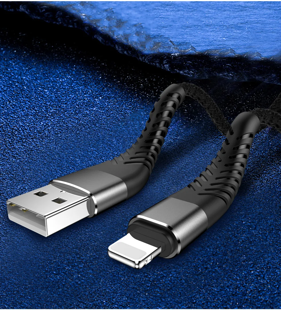 0,2 1 2 м 3 м USB быстрая зарядка зарядное устройство кабель Lightning для iPhone 11 Pro X 6 6S 7 8 5 5S шнур питания провод Провода кабели для мобильных телефонов