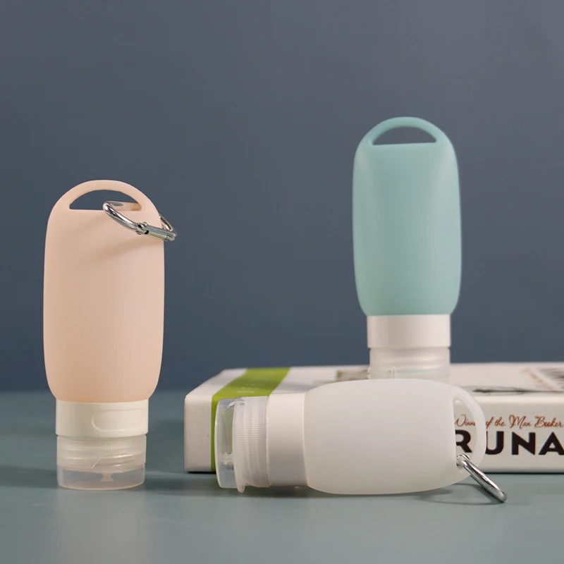 Leak-proof Silicone Travel Bottle Refillable Travel Tube With Keychain Hook Cosmetic Hand Sanitizer Shampoo Portable Bottle Leak-proof Silicone Travel Bottle Refillable Travel Tube With Keychain Hook Cosmetic Hand Sanitizer Shampoo Portable Bottle
