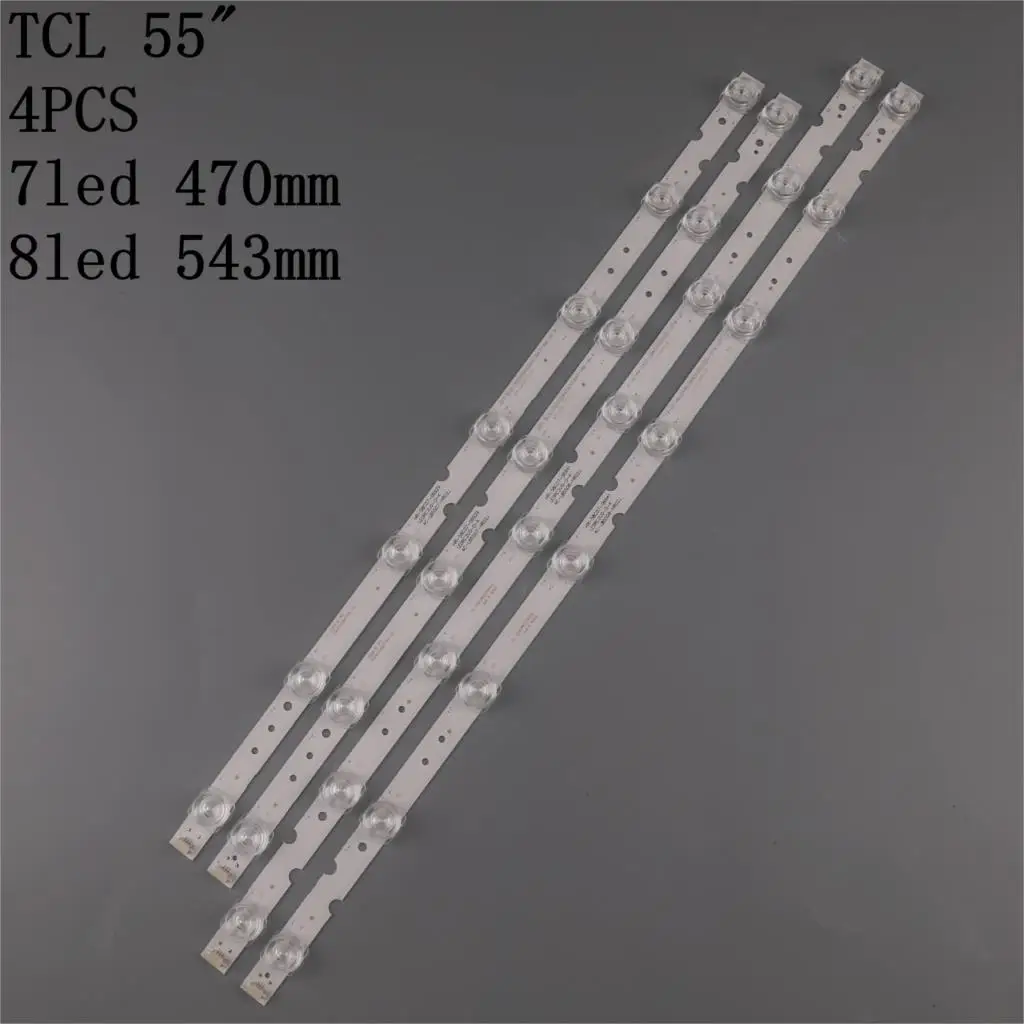 Светодиодная лента для подсветки TCL 55P65US 55U3800C 55P65 55D6 55F6 55L2 4C-LB5507-PF02J - Цена: 1 264,46 руб. / набор