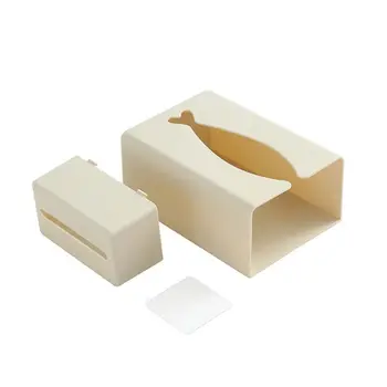 

Wall Mounted Tissue Box Toilet Paper Storage Case Garbage Bag Dispenser Holder R7RC