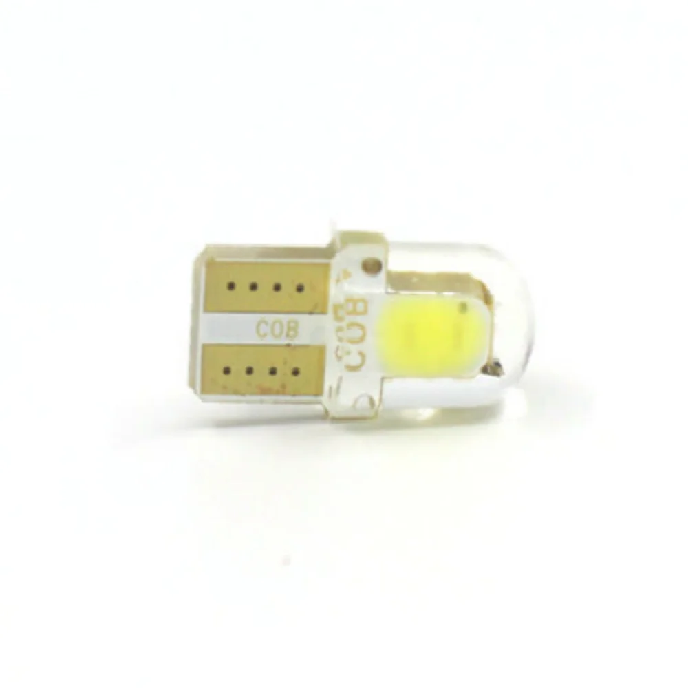 8 шт. светодиодный T10 4SMD W5W 168 194 COB кремнезема фонарь освещения номерного знака