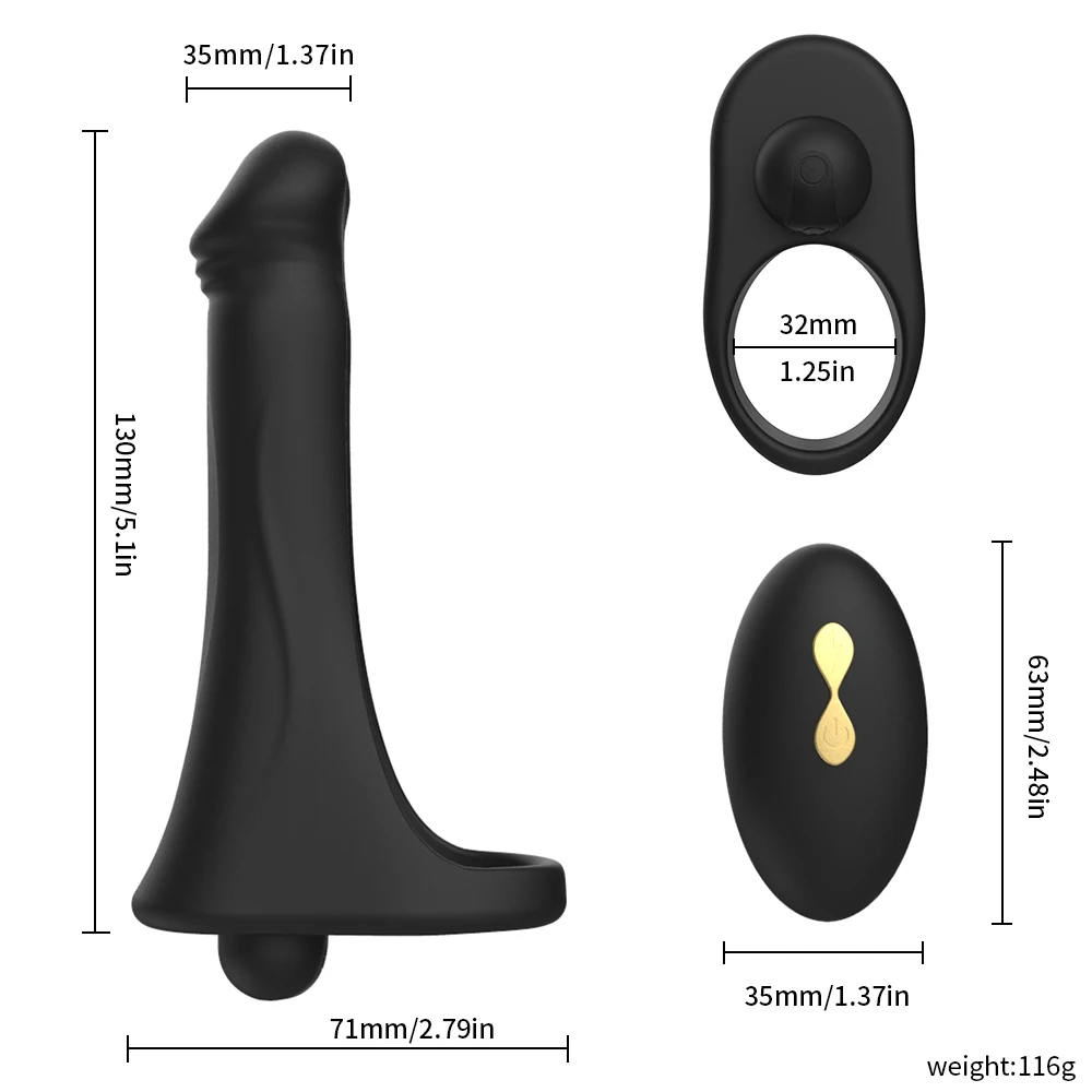 Wireless Double Penetration Remote Control Strap On Vibrators For Men Strap On Anal Butt Plug Dildo
