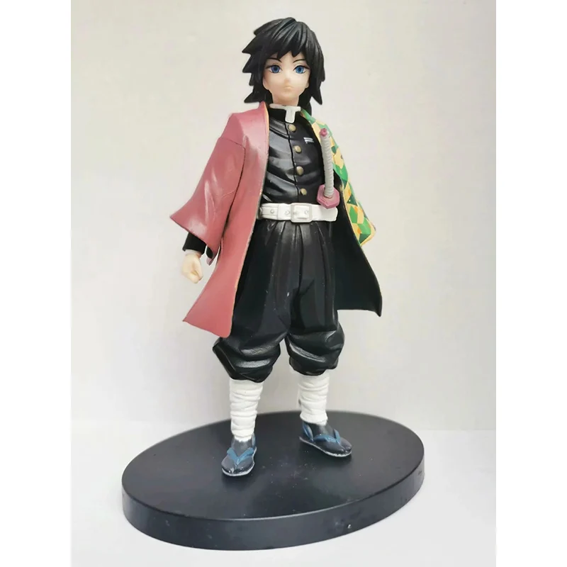 16 см аниме Demon Slayer Kimetsu No Yaiba Tanjiro Tomioka Giyuu ПВХ фигурка коллекционные модели Brinquedos игрушки
