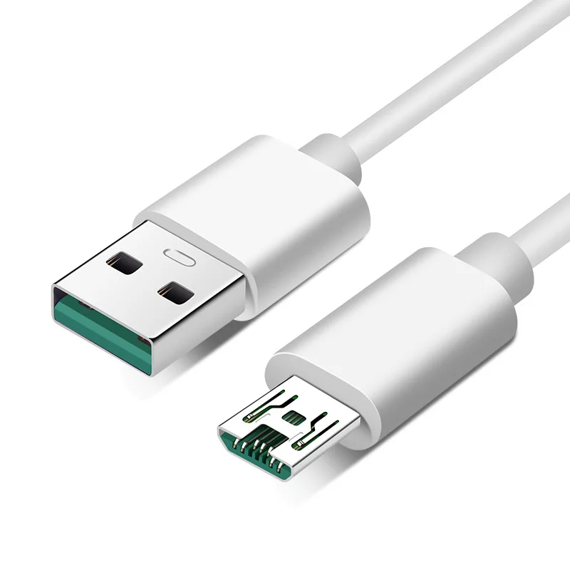Micro USB кабель 4A быстрая вспышка Зарядка для VOOC OPPO Vivo Microusb кабель зарядное устройство для samsung Xiaomi huawei Android мобильный телефон - Цвет: Слоновая кость