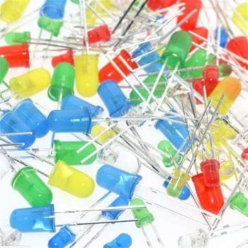 

100PC/Lot 3MM Led Red Green Yellow Blue White Light Emitting Diode Wholesale