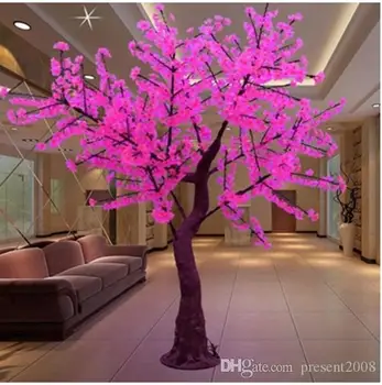 LED Cherry Blossom Tree Wedding Garden Holiday Licht vierkante Decor Outdoor Indoor led boom lichten waterdichte H: 2m feestartikelen LED Cherry Blossom Tree Wedding Garden Holiday Licht vierkante Decor Outdoor Indoor led boom lichten waterdichte H: 2m feestartikelen