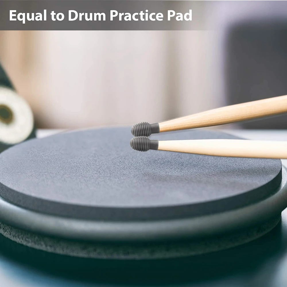 4 PAIR Drum Mute Drum Dampener Silicone Drumstick Silent Practice Tips- ACC