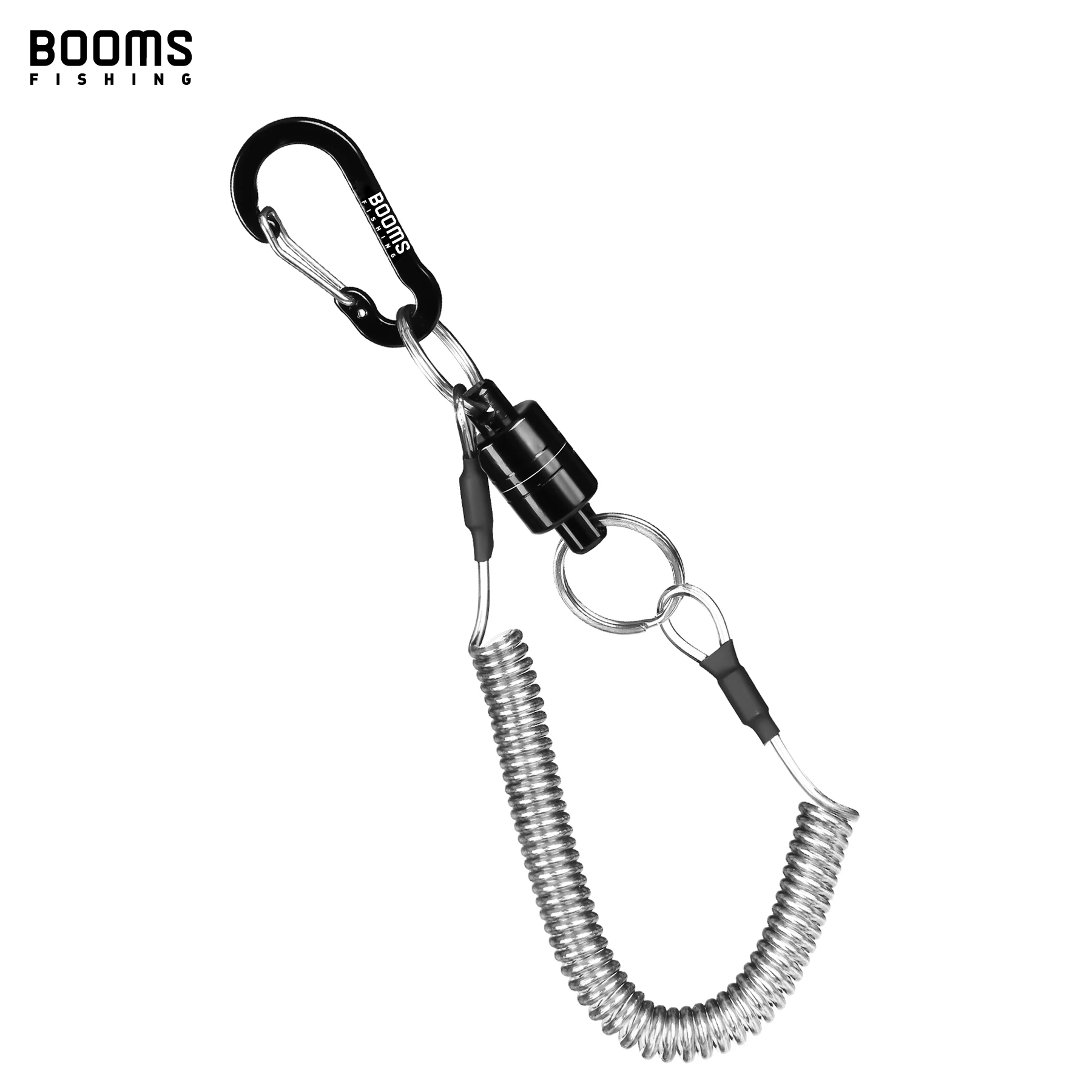 Booms Fishing T02RB1 Fishing Rod Tether Boat Kayak Paddle 2M Heavy Duty  Elasticity Lanyard for Fishing Tools Rods Strap 4pcs/Set