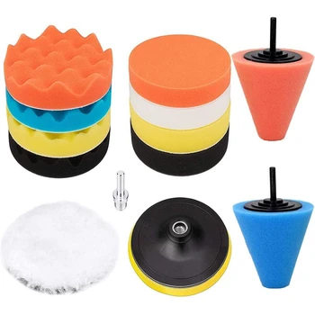 

Polishing Sponge Pad Kit, Wheel Buffer Polisher Foam Ball Suitable for Cars, Wheel Care, Metal, Plastic and Glass