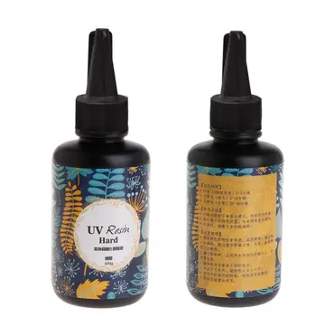 

UV Resin DIY Epoxy Resin Handmade Jewelry Making Curing Hard Glue Quick Dry Safe Non Toxic Transparent Solidify 100g