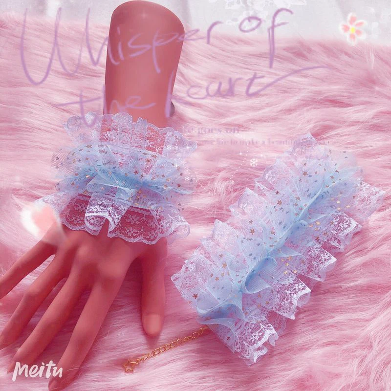 Hand Sleeve Фиолетовый кот любовь письмо сладкий Лолита лук кружева заколка для волос Головные уборы BNT/медведь сумка/боковой зажим/рука рукав/KC повязка на голову - Цвет: Hand Sleeve