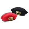 Autumn Winter Wool Felt Berets for Men Women Fashion European US Army Caps British Style Sailor Hats Security Cap for Unisex 1
