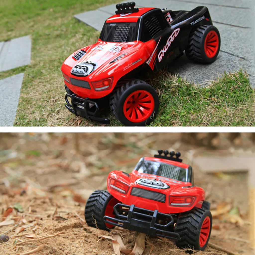 4WD RC M-onster грузовик внедорожник 2,4G дистанционное управление Buggy Crawler автомобиль красный